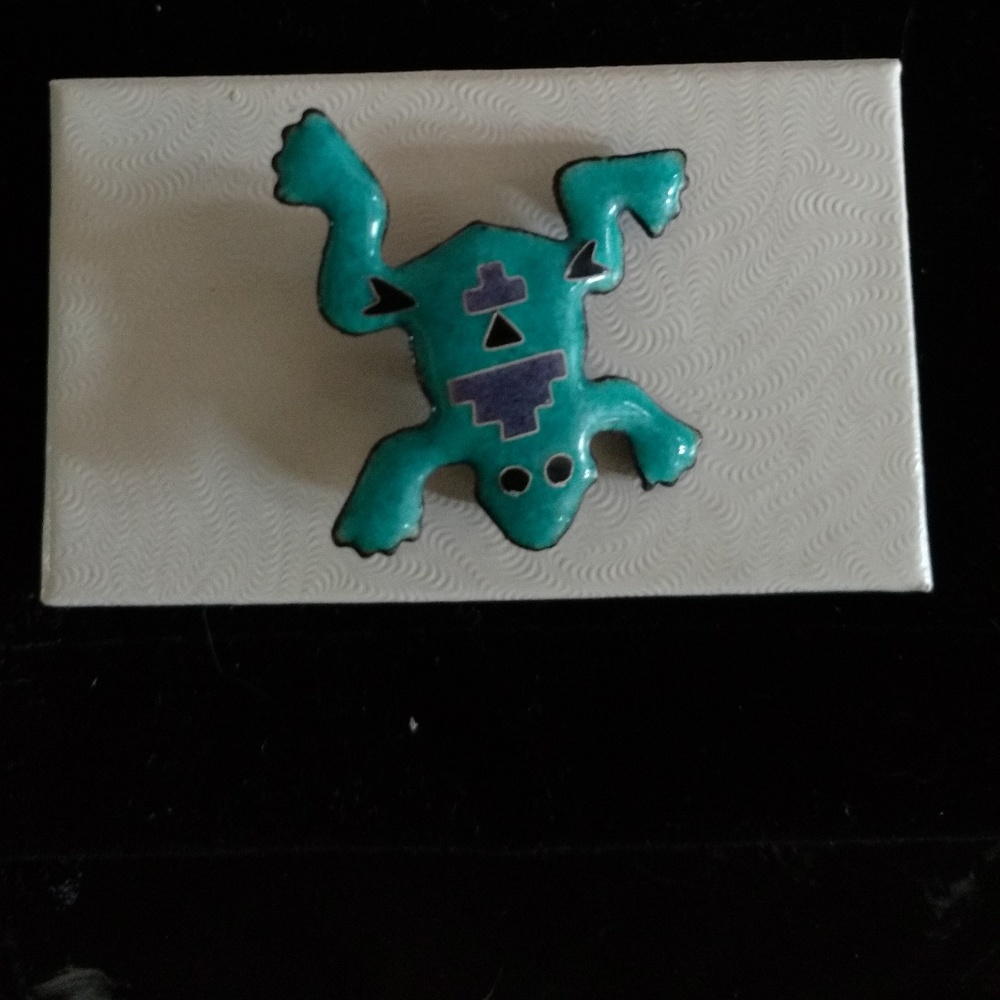 Cloisonne Frog Pin - NWOT - Handcrafted